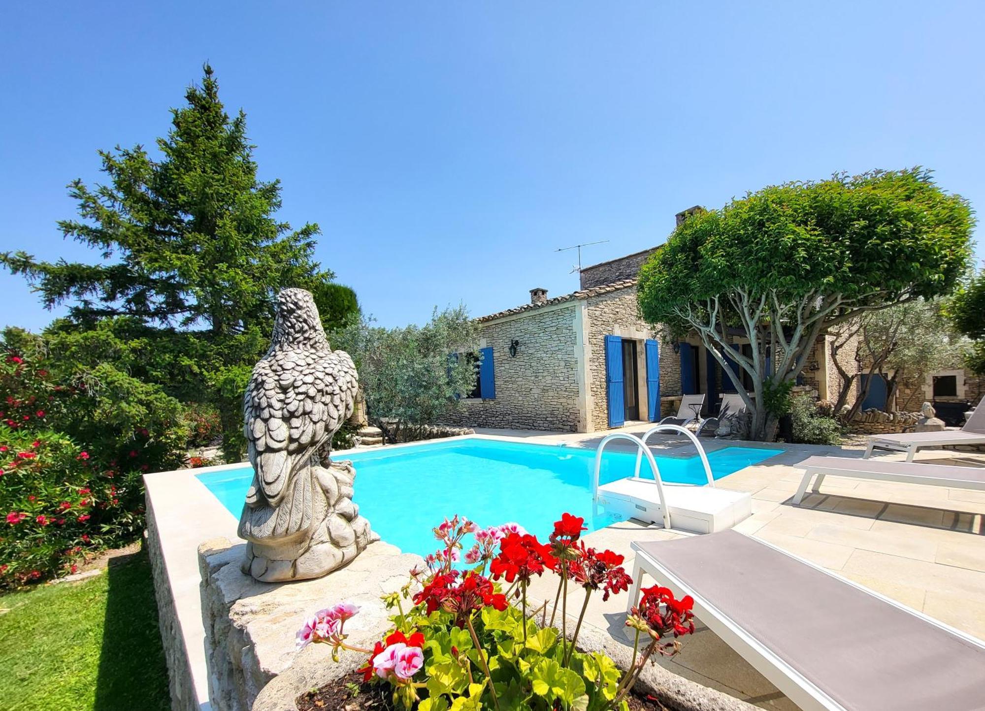 "La Massette Du Cheval Blanc" Villa De Caractere En Pierre LʼIsle-sur-la-Sorgue Exteriör bild